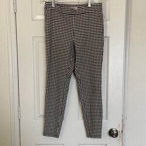 Nanette Lepore Monochrome Checkered Trousers